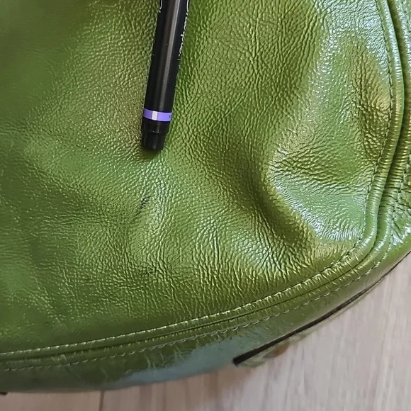 Y2K Coach 12735(f14707) Green Leather Zoe Medium Hobo Shoulder Bag - Picture 8 of 14